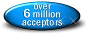 over 6 million acceptors